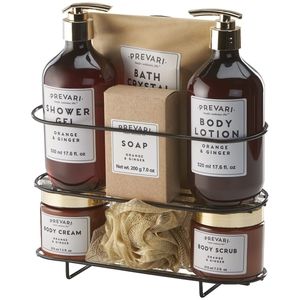 Prevari Orange Ginger 8pc Bath Gift Set